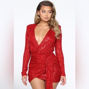 Center Stage Sequin Mini Dress
